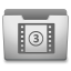 Aluminum Grey Movies Icon 64x64 png